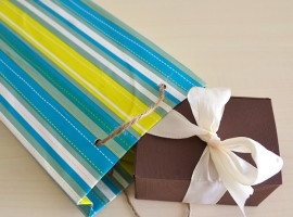Gift package made with cereal boxes