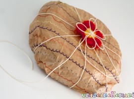 Gift package made with paper bread bags