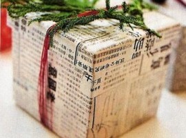 newspaper wrapping paper