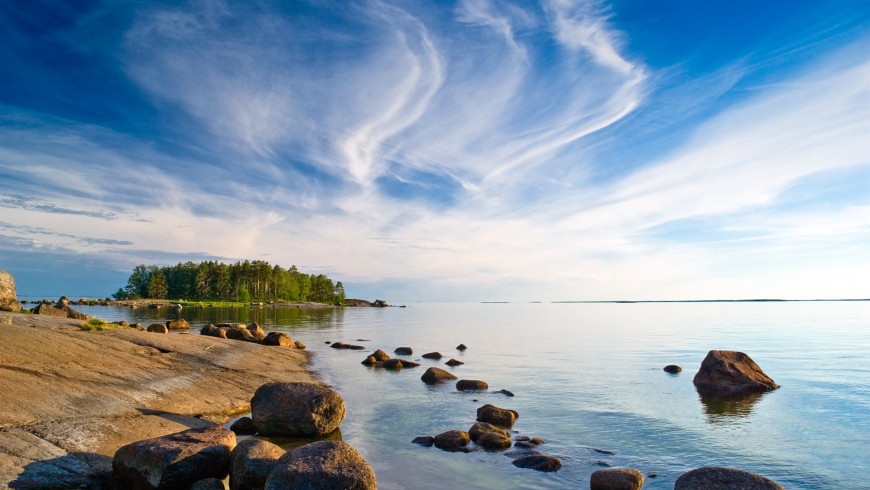 Landscape of Finland, the first among the greenest countries in the world according to 2016 Environmental Performance Index