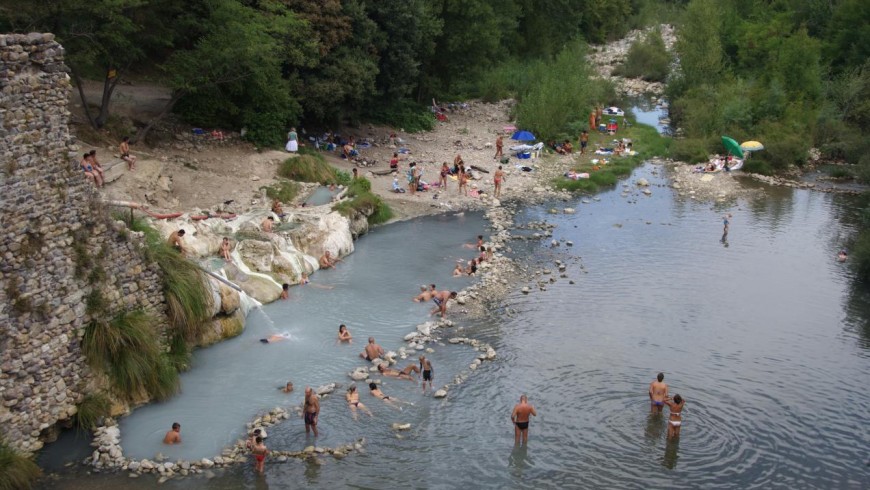 natural hot springs of Petriolo