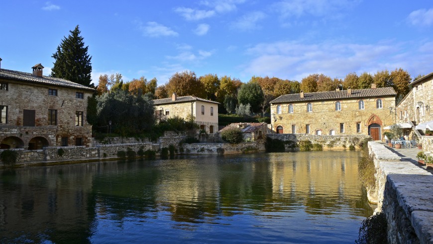 thermal baths of Bagno Vignoni in Tuscany