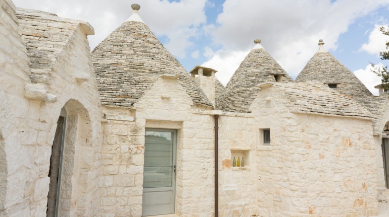 A town of Apulian trulli, unusual accommodations