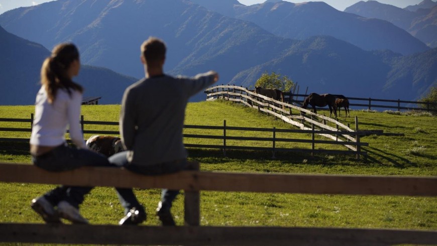 Magical landscape in Val di Non, unusual accommodations