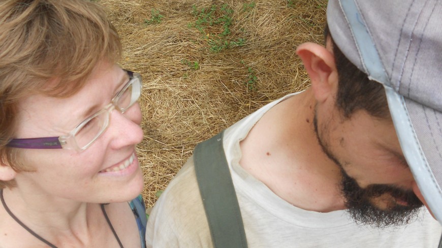 Arianna and Alessandro, two young people who return to agriculture