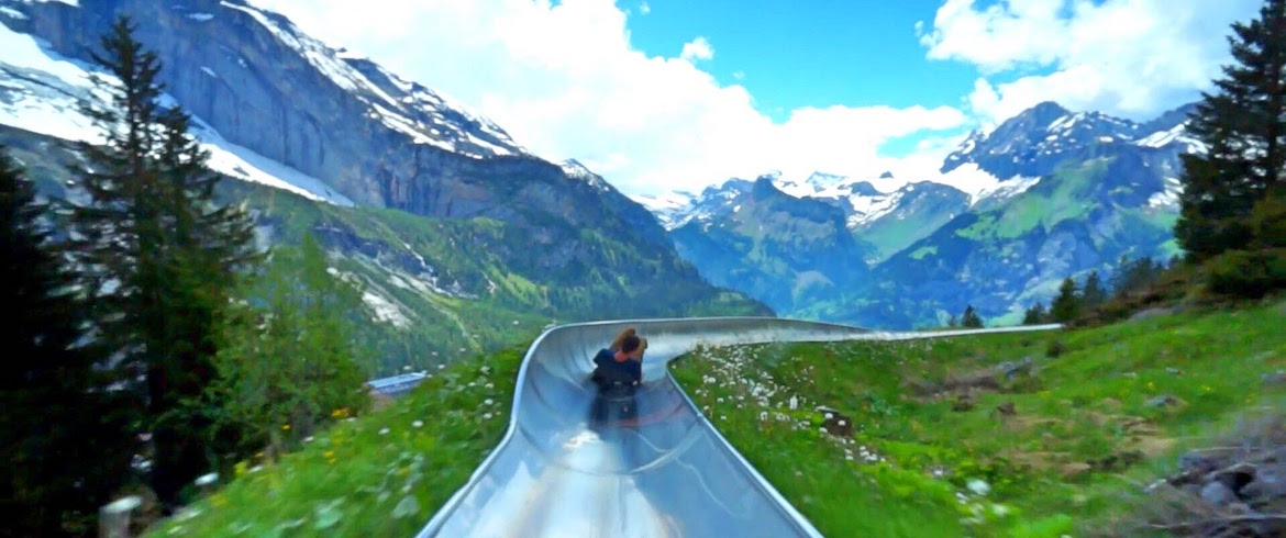 Lets You Slide Down the Alps in Switzerland