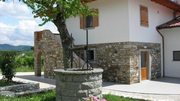 An organic farm in the vineyards of the eastern hills of Friuli