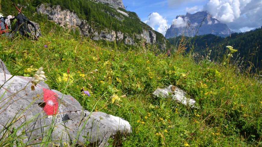 A wonderful trek in Val di Zoldo, before the Dolomites. Italy