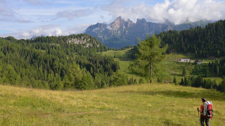 A wonderful trek in Val di Zoldo, before the Dolomites. Italy