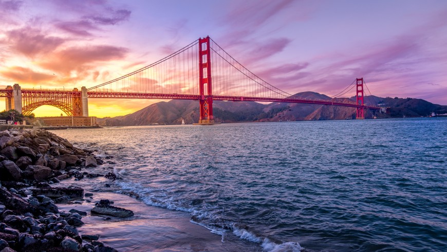 Golden Gate Bridge, San Francisco. One of the symbols of California