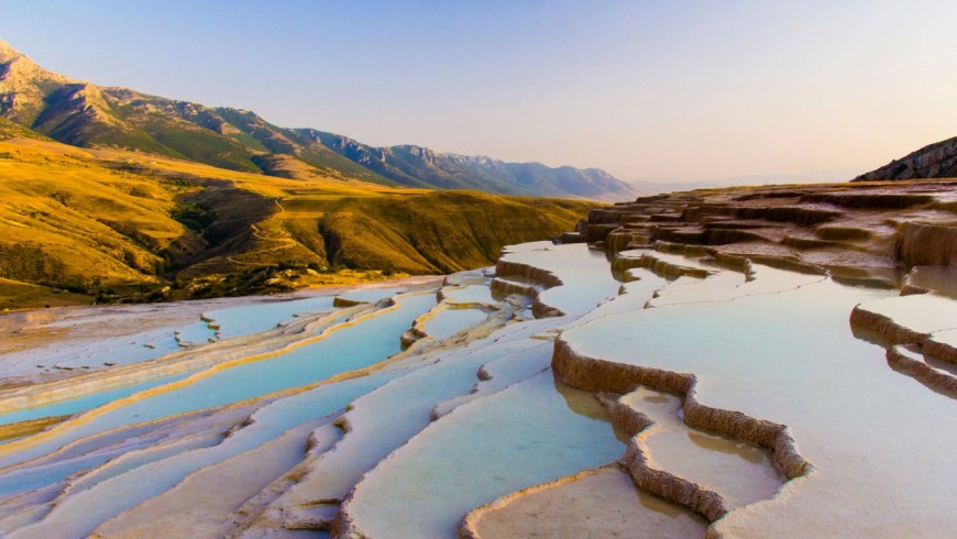 Hot springs of Badab-e Surt, Iran