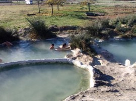 Carletti pools, hots springs of Viterbo, Italy