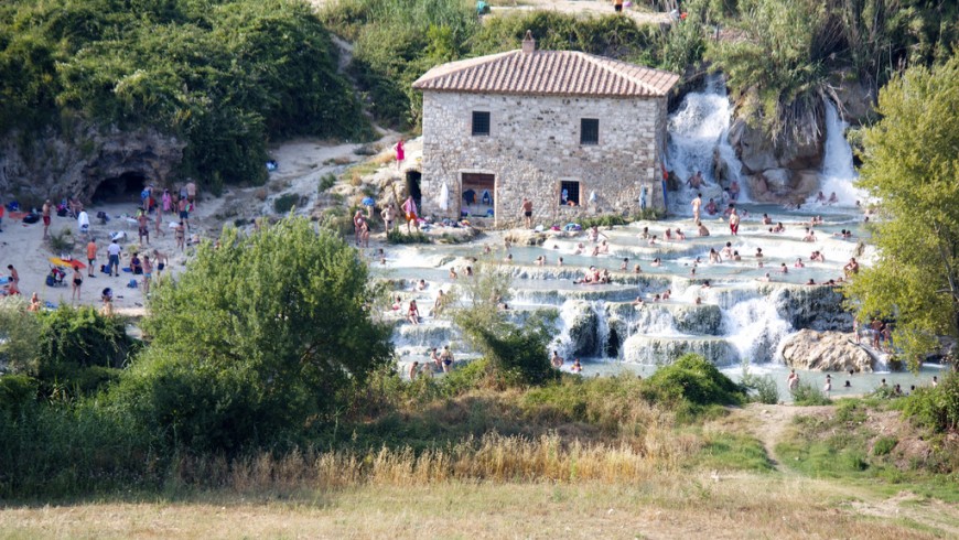 Saturnia's hot springs