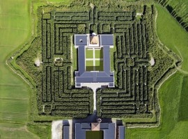 The maze of Masone from above