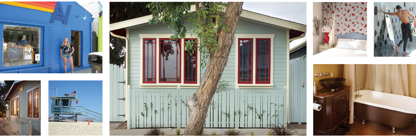 Colored cottage in Venice Beach