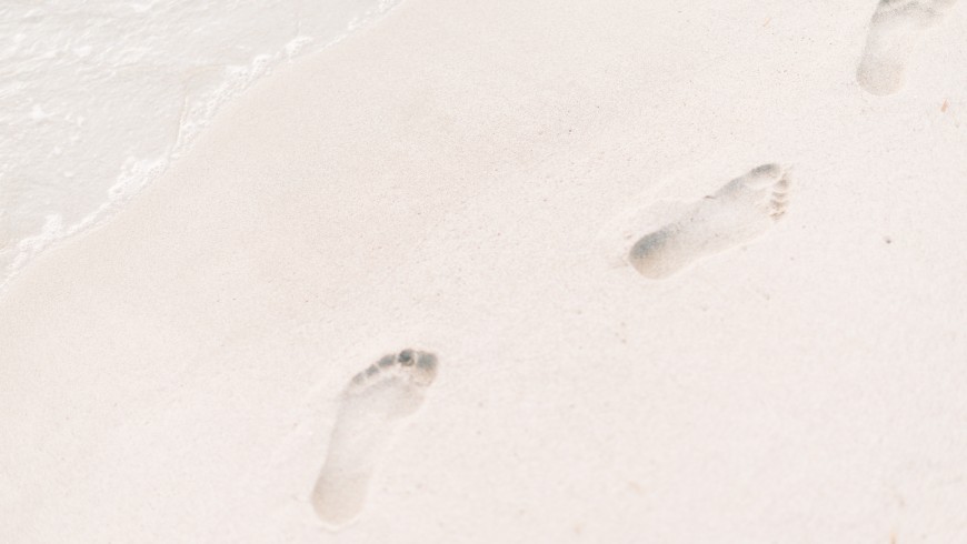 Footspes on sand
