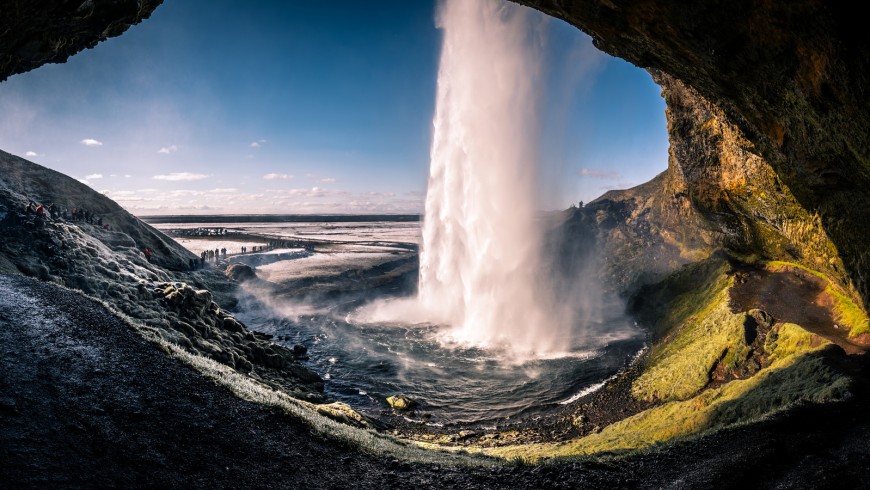 Photography waterfall Island 