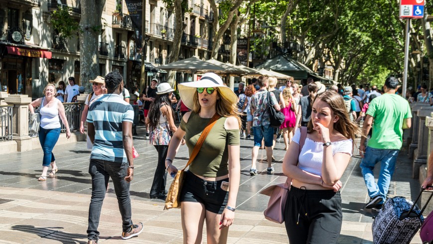 Overcrowded Barcelona