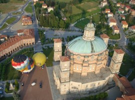 Aerial view of Mondovì, famous for its baroque architecture