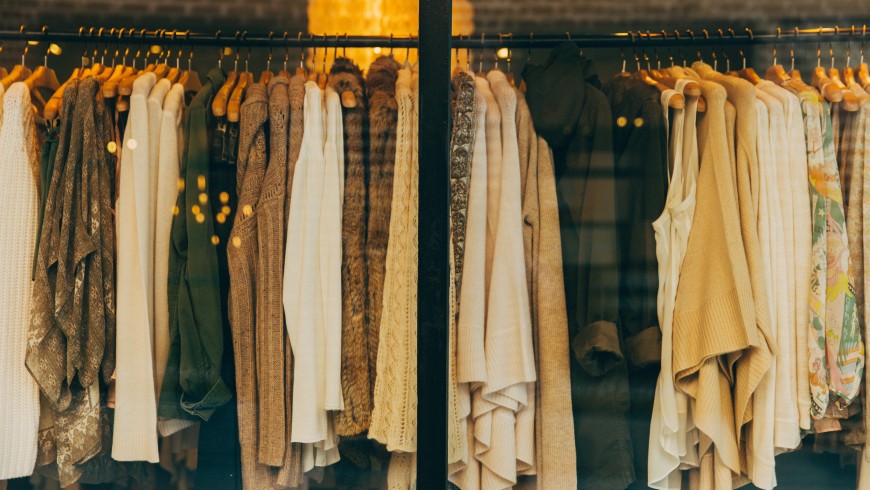 Items of clothing, photo by Hannah Morgan via Unsplash