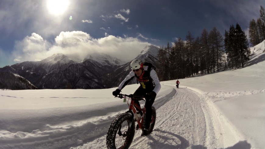 Snow sports, fat bike in Val di Non