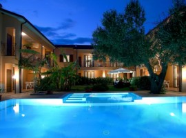 Swimming pool at night, Villa Andrea, Marina di Camerota