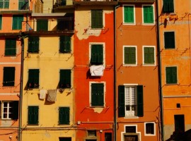 Colored houses, Cinque Terre, photo by Sarah Ferrante via Unsplash