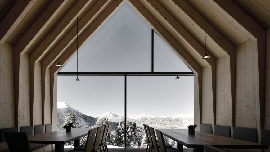 wonderful view of the mountains from the hut's veranda