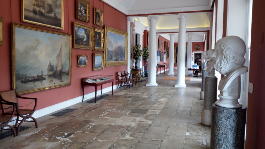 Room of the house of Bowood, furnished by Robert Adam