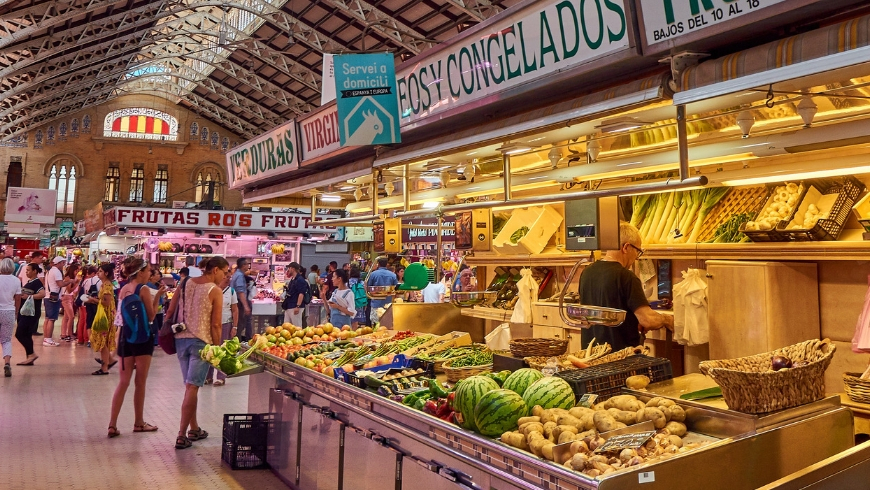 The Central Market of Valencia, València, Spain