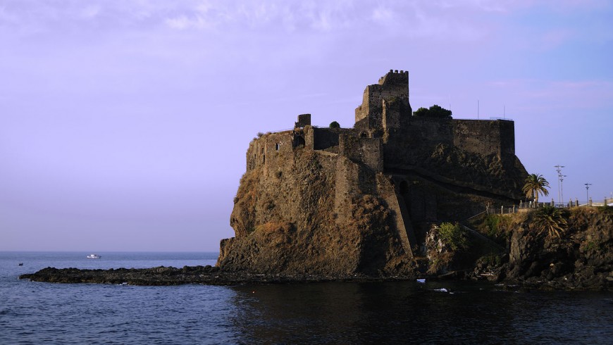 The castle of Aci Castello, Sicily