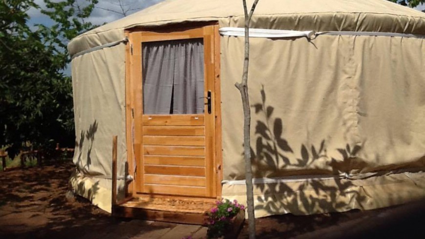 Sleep in a yurt in Tuscany