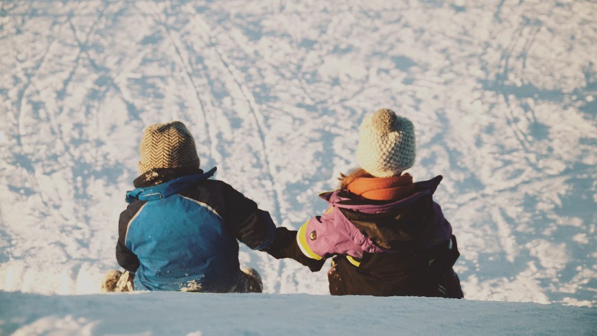 Snow sledding