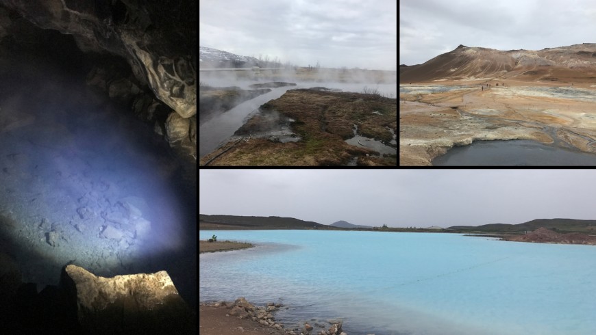 Grjotagja cave, geothermal area, Myvatn lake, Blue lake. Ph. Sara Pescetta