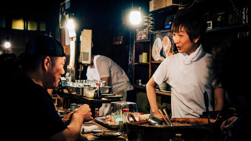 when you travel, talk with locals, Shinjuku Omoide Yokocho, Shinjuku-ku, Japan