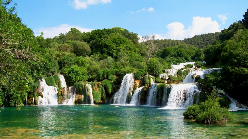 Krka Natural Park, the waterfall