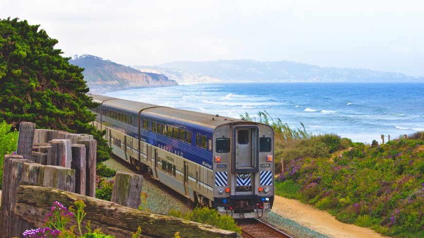 Travelling by train is more sustainable
