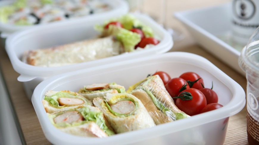 packed food, with reusable containers