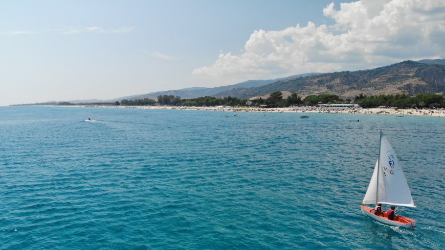 A boat in the sea