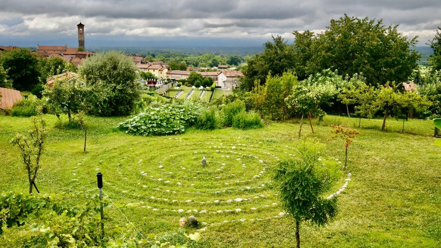 meditation spiral at Le Ali del Falco