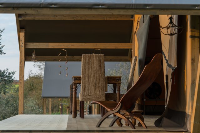 Glamping in Tuscany in luxury tents