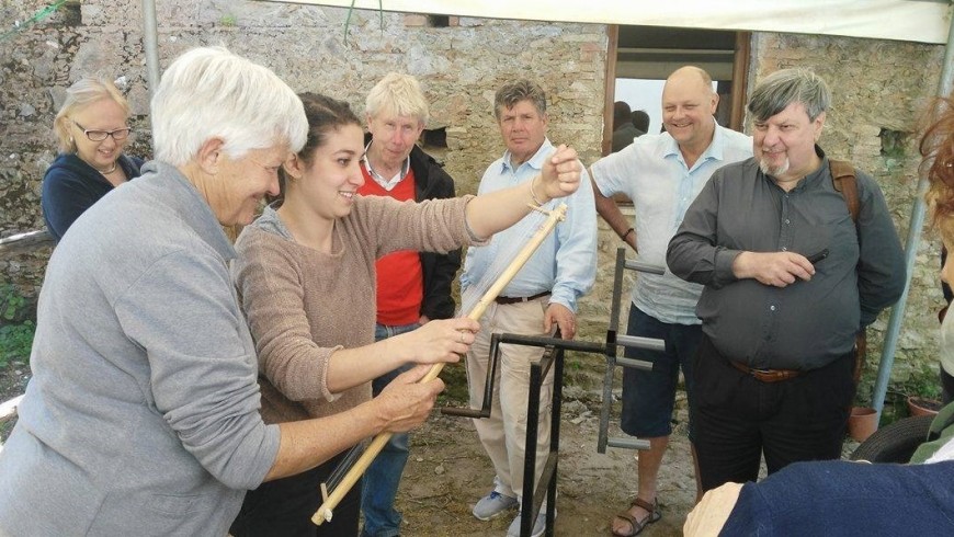 Silk weaving