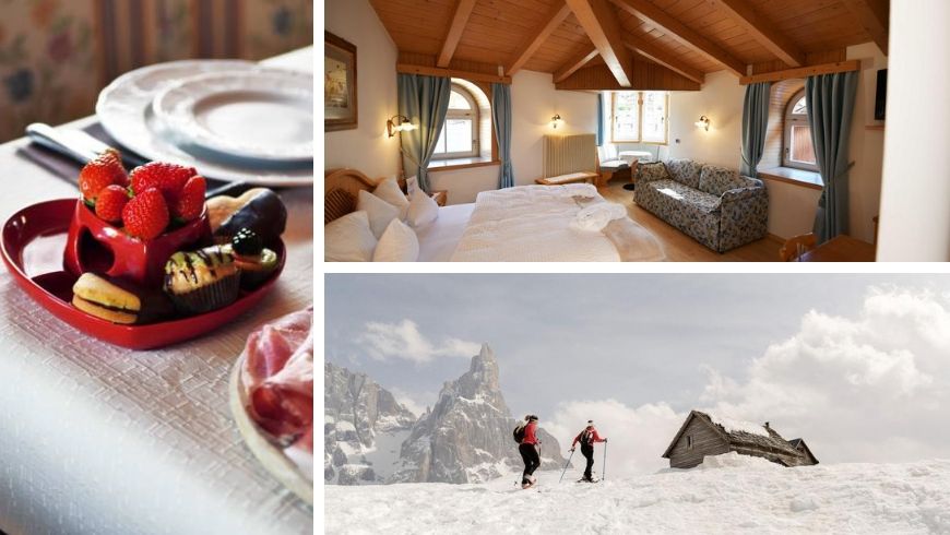 Hotel Central Moena: zero-mile breakfast, room and an itinerary in the snow