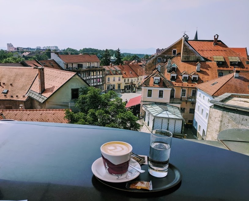 Panorama Stara Pošta Kranj coffee