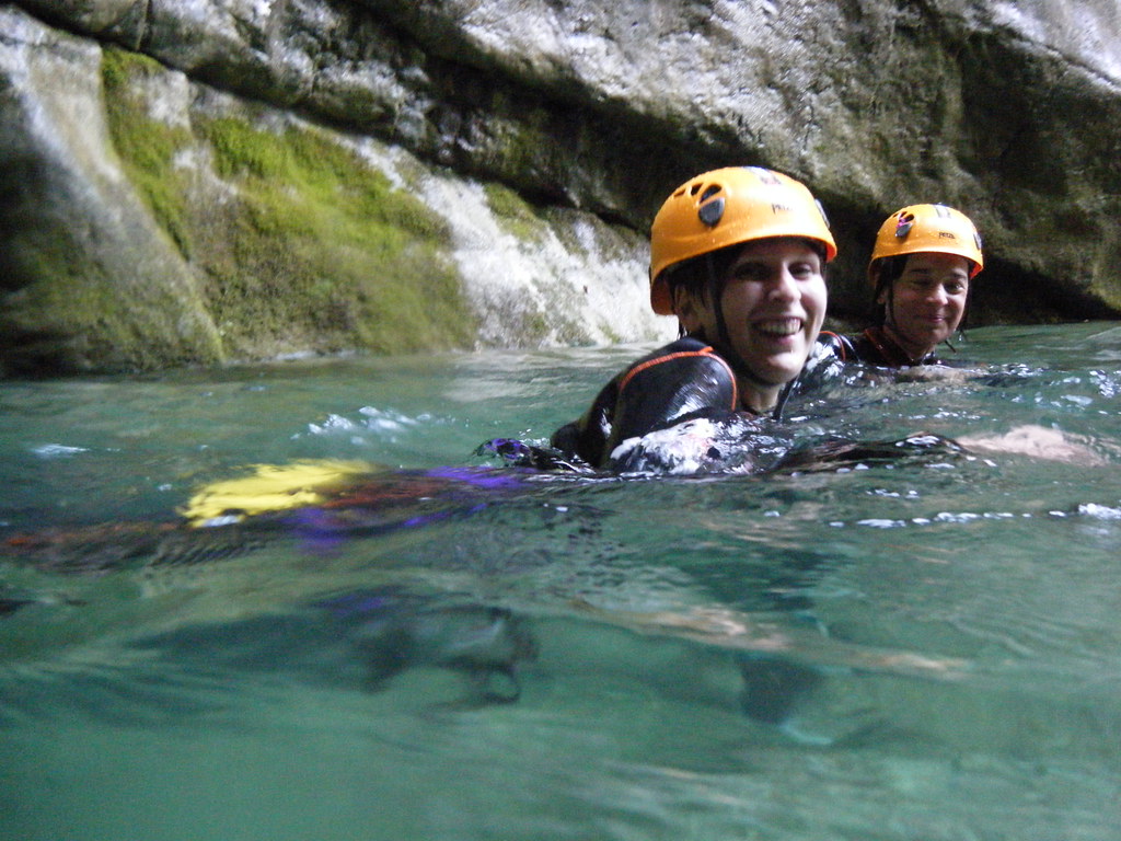 Waterfalls in Slovenia - waterfall Fratarica canyoning