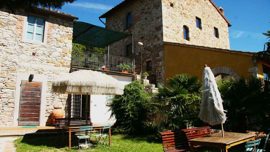 A luxury farmhouse in Tuscany
