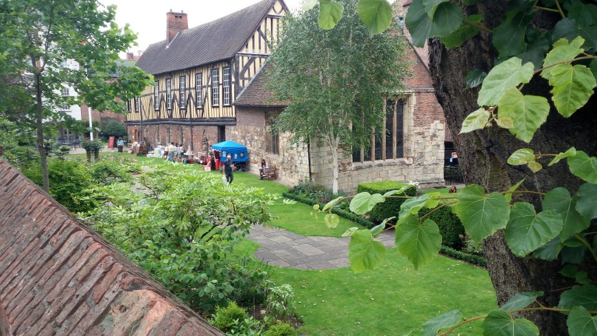 the outisde part of the Merchant Adventurers' Hall