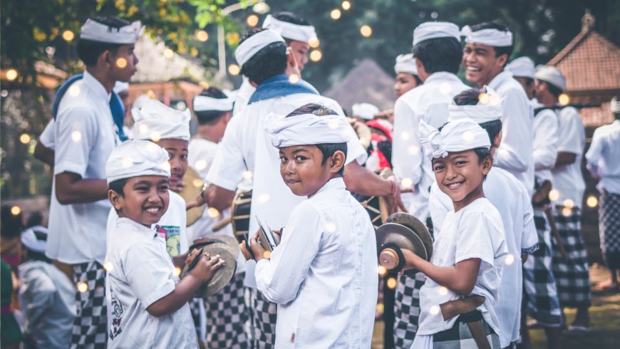 Local kids in Bali. 