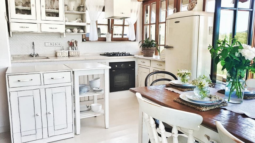 100% recycled kitchen Holiday Home Enchanting Hill