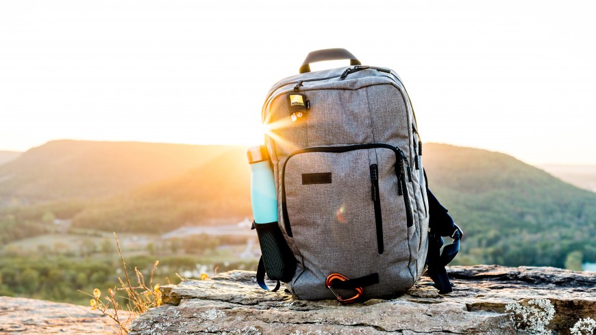 backpack: during your hike Take all you need, and take it home with you
